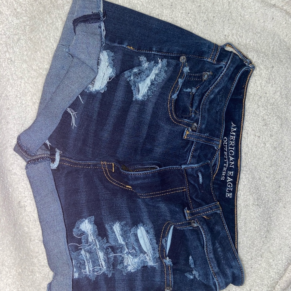American eagle super stretch jean shorts
